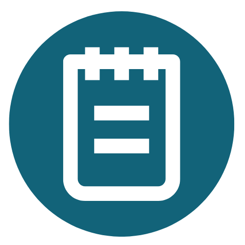 icon of a notepad