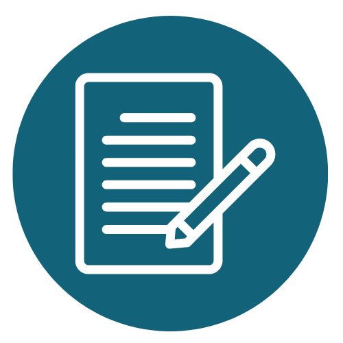icon of a piece of paper and a pencil