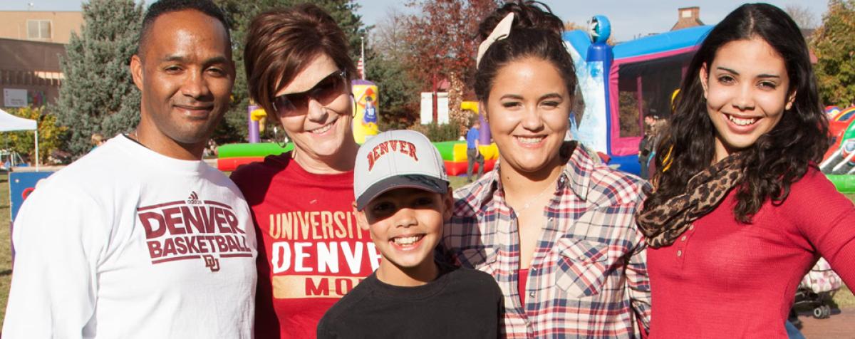 family at DU festivities