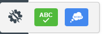 the spell check and predictive text buttons in kurzweil